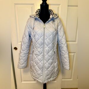 Laundry By Shelli Segal Quilted Puffer Jacket - Light Gray